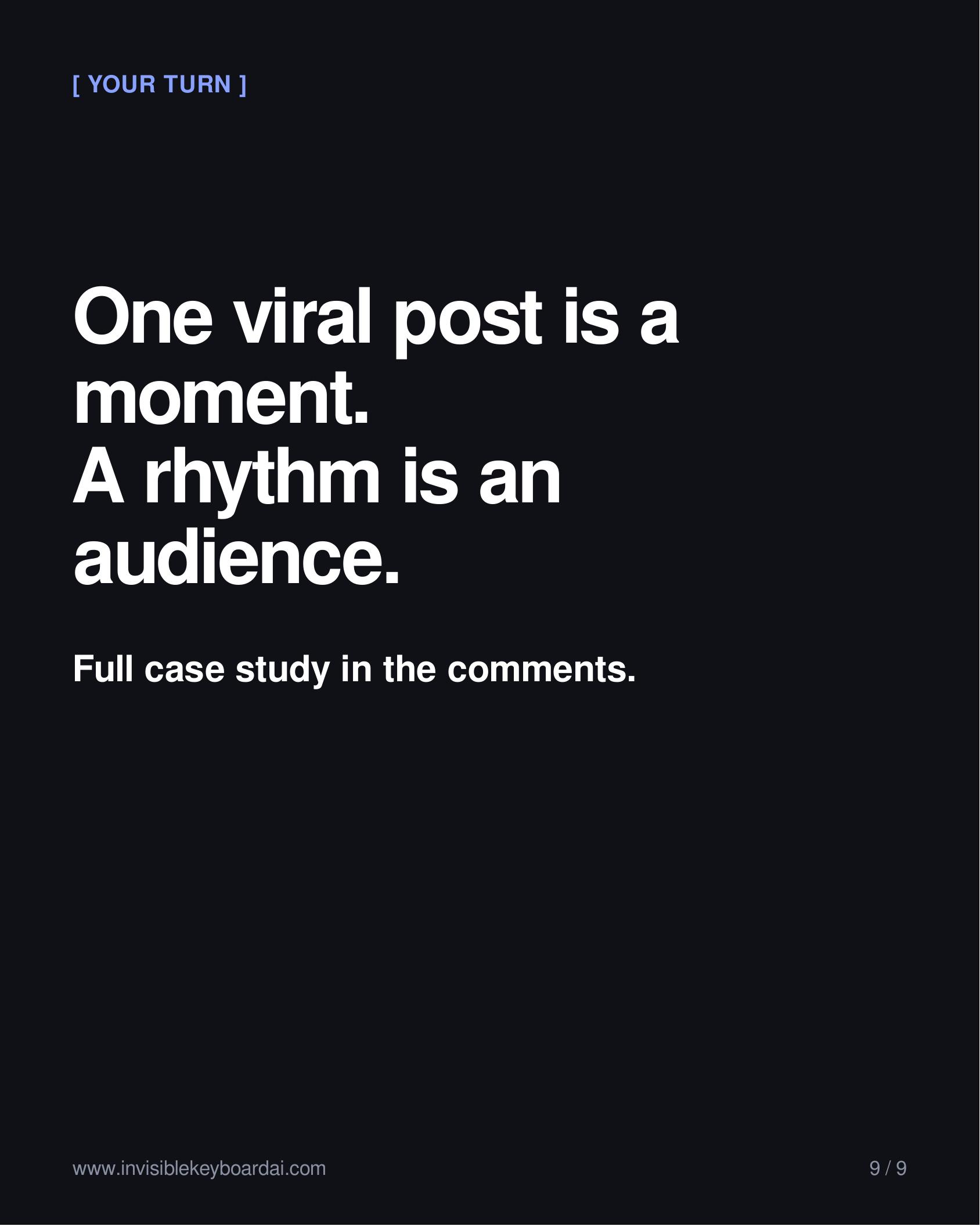 2.6× reach per day — slide 9 of 9